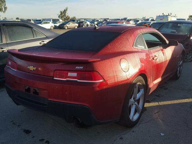 2G1FK1EJXF9107494 - 2015 CHEVROLET CAMARO 2SS RED photo 4