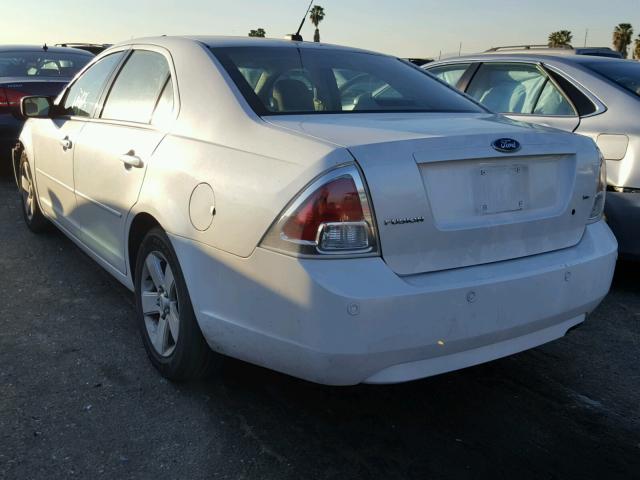 3FAHP07Z89R165591 - 2009 FORD FUSION SE WHITE photo 3