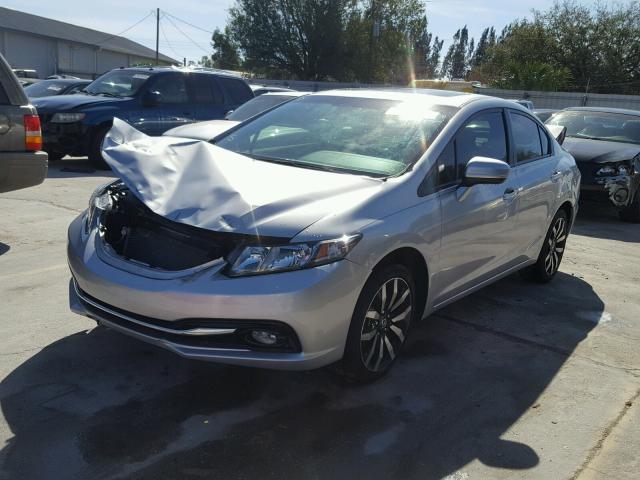 19XFB2F93FE042247 - 2015 HONDA CIVIC EXL SILVER photo 2