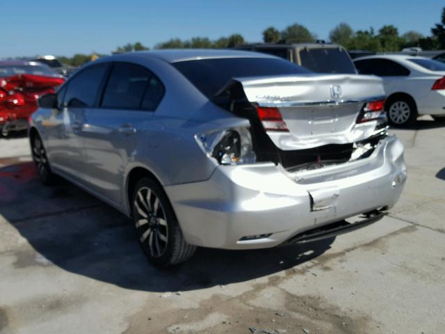 19XFB2F93FE042247 - 2015 HONDA CIVIC EXL SILVER photo 3