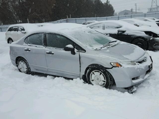 2HGFA16439H027629 - 2009 HONDA CIVIC DX-G SILVER photo 1