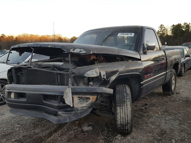 1B7HC16Z8TJ178372 - 1996 DODGE RAM 1500 BLACK photo 2