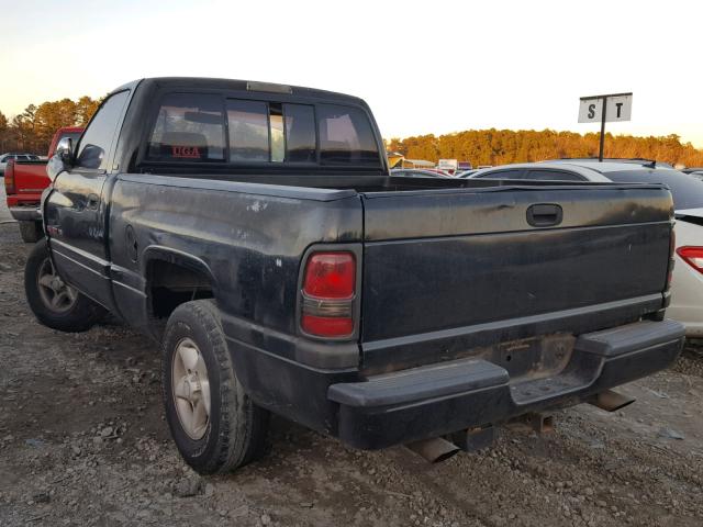 1B7HC16Z8TJ178372 - 1996 DODGE RAM 1500 BLACK photo 3