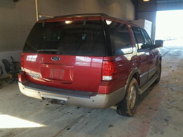 1FMFU17L04LB38089 - 2004 FORD EXPEDITION RED photo 4