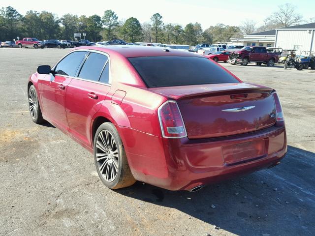 2C3CCABG0DH587018 - 2013 CHRYSLER 300 V6 RED photo 3