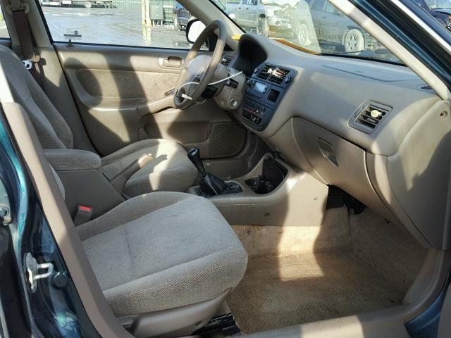 2HGEJ8545WH514929 - 1998 HONDA CIVIC EX მწვანე ფოტო 5