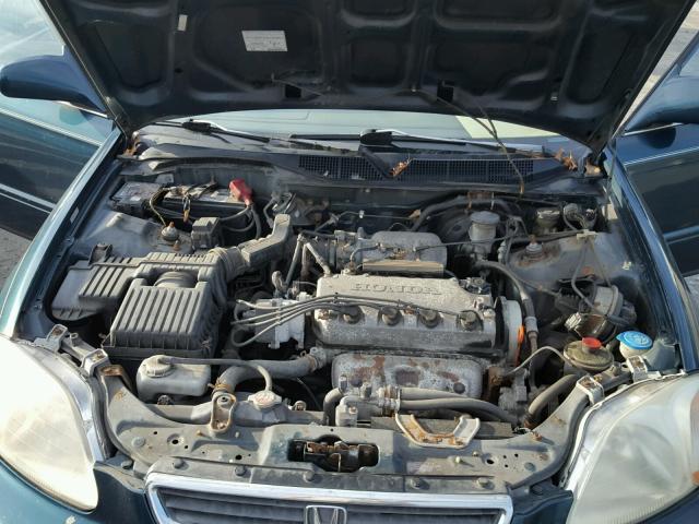 2HGEJ8545WH514929 - 1998 HONDA CIVIC EX მწვანე ფოტო 7