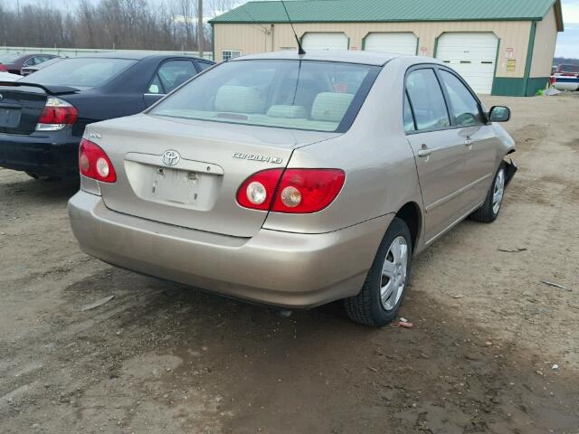 1NXBR30E47Z797539 - 2007 TOYOTA COROLLA CE BEIGE photo 4