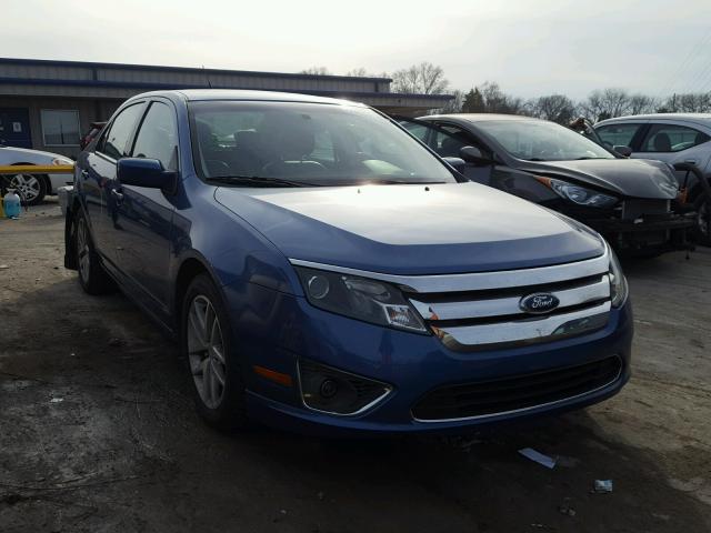 3FAHP0JAXAR266946 - 2010 FORD FUSION SEL BLUE photo 1