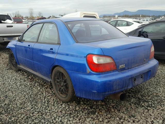 JF1GD296X2G506263 - 2002 SUBARU IMPREZA WR BLUE photo 3