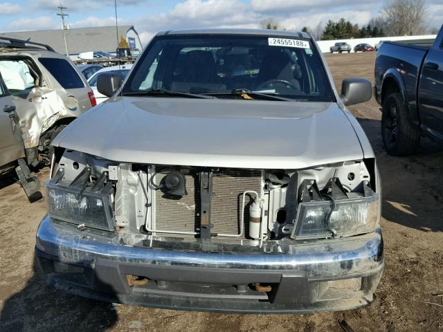 1GCDT14E878130169 - 2007 CHEVROLET COLORADO TAN photo 9