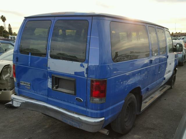 1FBNE3BL2CDB16298 - 2012 FORD ECONOLINE BLUE photo 4