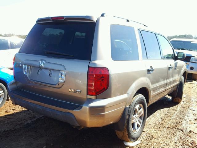 2HKYF18553H600348 - 2003 HONDA PILOT EXL GOLD photo 4