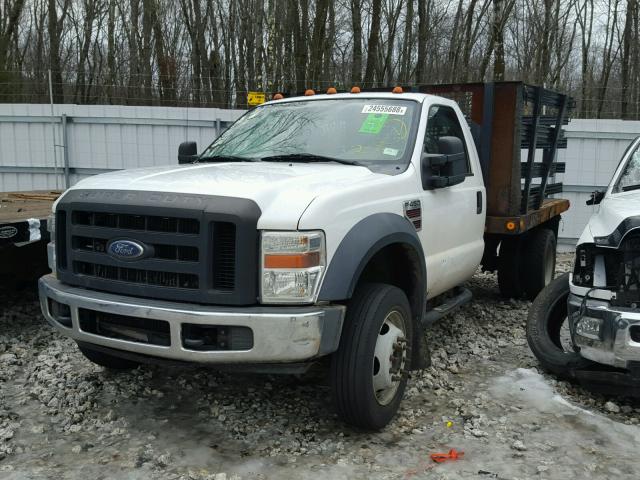 1FDXF46R48EB76571 - 2008 FORD F450 SUPER WHITE photo 2