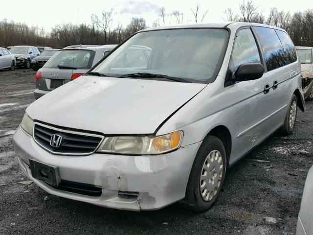 5FNRL18524B095690 - 2004 HONDA ODYSSEY LX SILVER photo 2