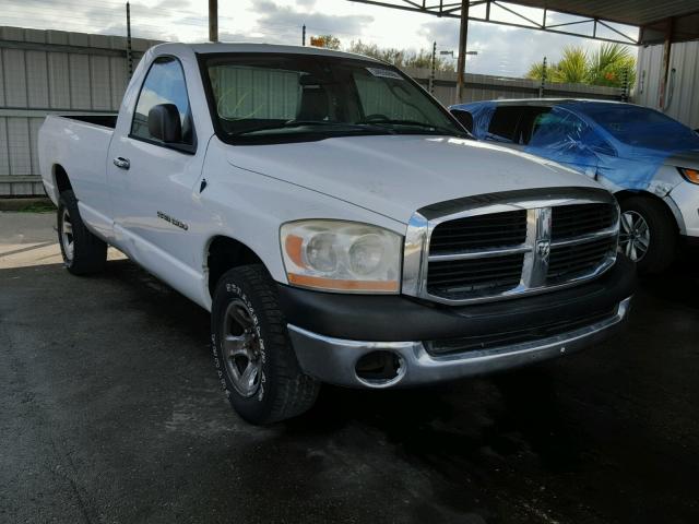 1D7HA16K96J231728 - 2006 DODGE RAM 1500 S WHITE photo 1