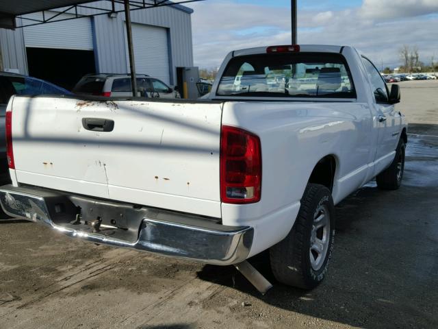 1D7HA16K96J231728 - 2006 DODGE RAM 1500 S WHITE photo 4