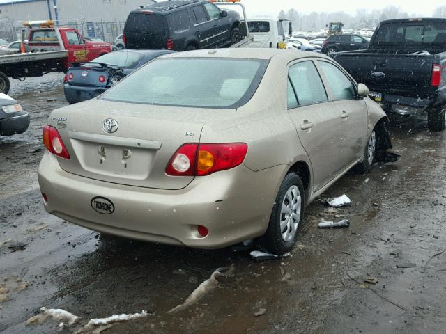 1NXBU40E69Z038737 - 2009 TOYOTA COROLLA BA GOLD photo 4