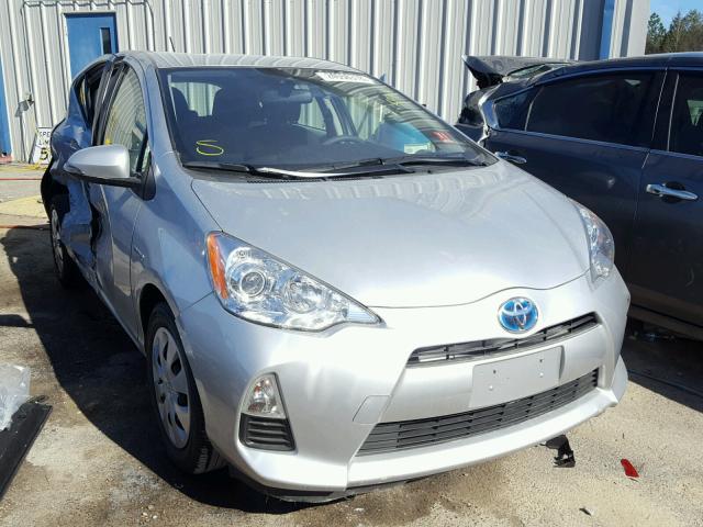 JTDKDTB38D1051140 - 2013 TOYOTA PRIUS C SILVER photo 1