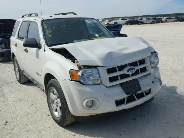 1FMCU493X9KA49063 - 2009 FORD ESCAPE HYB WHITE photo 1