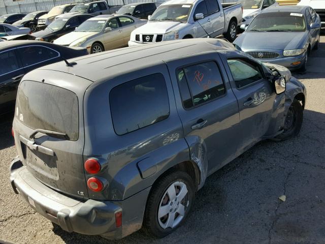 3GNCA13D88S674536 - 2008 CHEVROLET HHR LS GRAY photo 4