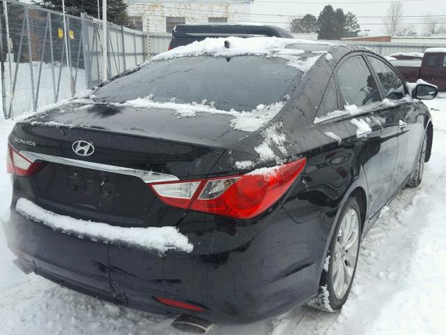 5NPEC4ACXBH039603 - 2011 HYUNDAI SONATA SE BLACK photo 4