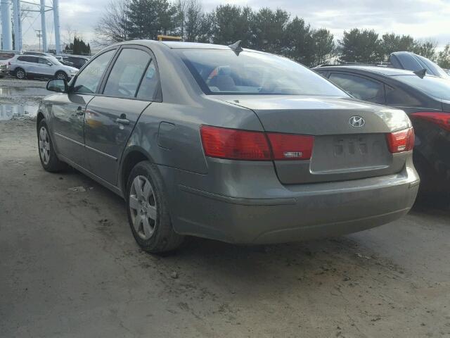 5NPET46CX9H409418 - 2009 HYUNDAI SONATA GLS GREEN photo 3