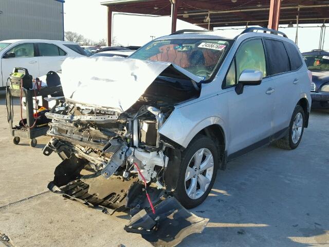 JF2SJAEC7EH541037 - 2014 SUBARU FORESTER 2 SILVER photo 2