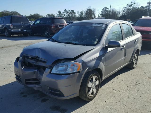 KL1TD56627B074357 - 2007 CHEVROLET AVEO BASE Մոխրագույն լուսանկար 2