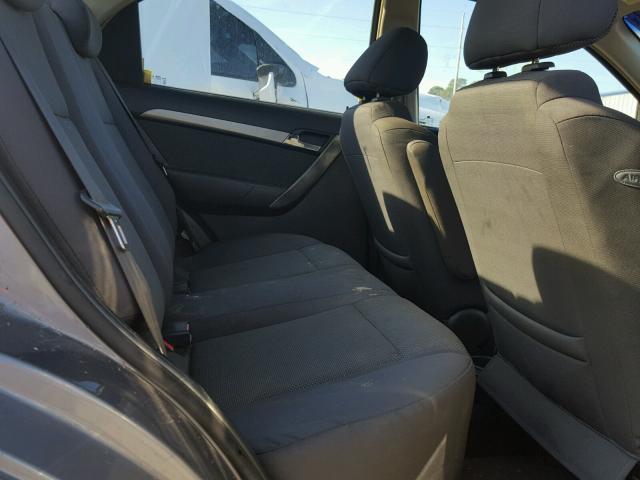 KL1TD56627B074357 - 2007 CHEVROLET AVEO BASE Մոխրագույն լուսանկար 6