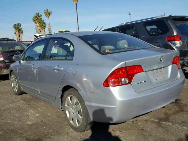 2HGFA16578H357765 - 2008 HONDA CIVIC LX SILVER photo 3