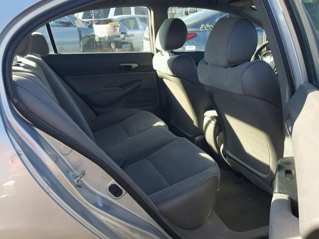 2HGFA16578H357765 - 2008 HONDA CIVIC LX SILVER photo 6