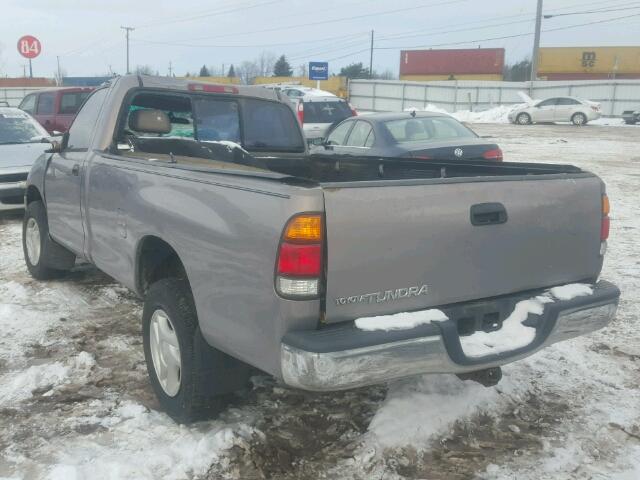 5TBJN32101S193626 - 2001 TOYOTA TUNDRA TAN photo 3