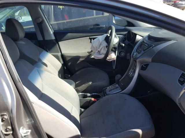 5NPDH4AE1DH205136 - 2013 HYUNDAI ELANTRA GL GRAY photo 5