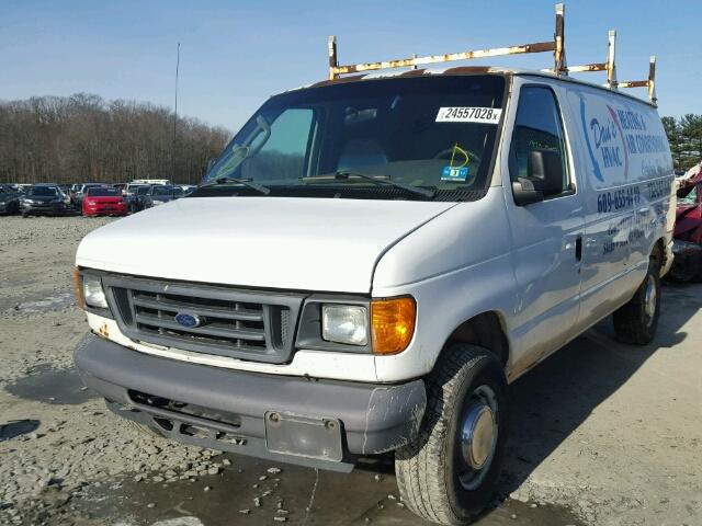 1FTNE24W26DA73681 - 2006 FORD ECONOLINE WHITE photo 2