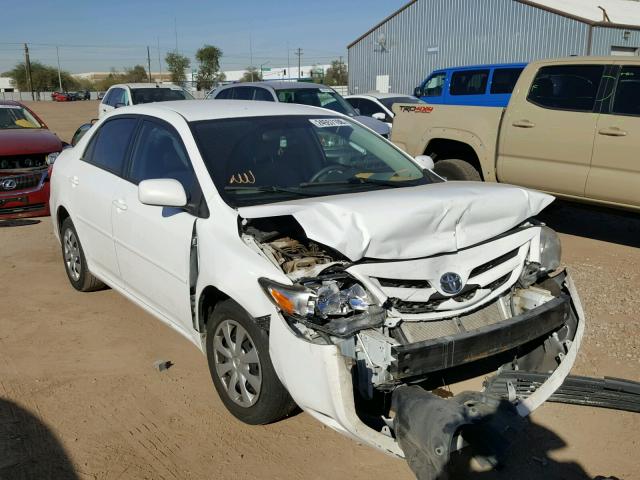 2T1BU4EE3BC570852 - 2011 TOYOTA COROLLA BA WHITE photo 1