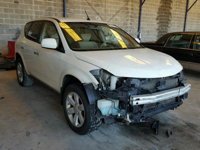 JN8AZ08T47W523753 - 2007 NISSAN MURANO SL WHITE photo 1