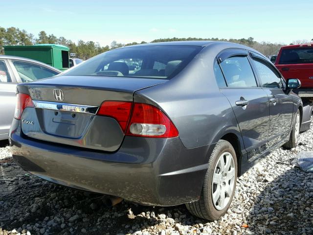 2HGFA1F50AH545291 - 2010 HONDA CIVIC LX GRAY photo 4