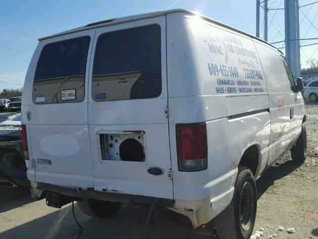 1FTNE24223HA09500 - 2003 FORD ECONOLINE WHITE photo 4