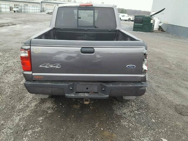 1FTYR11U85PA70344 - 2005 FORD RANGER GRAY photo 6