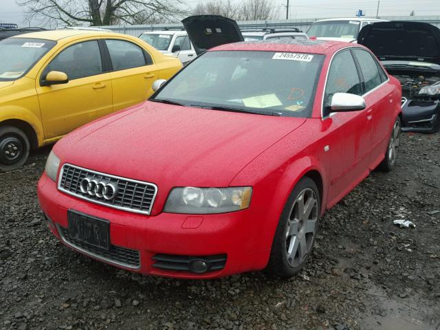 WAUPL68E74A168241 - 2004 AUDI S4 GRAY photo 2