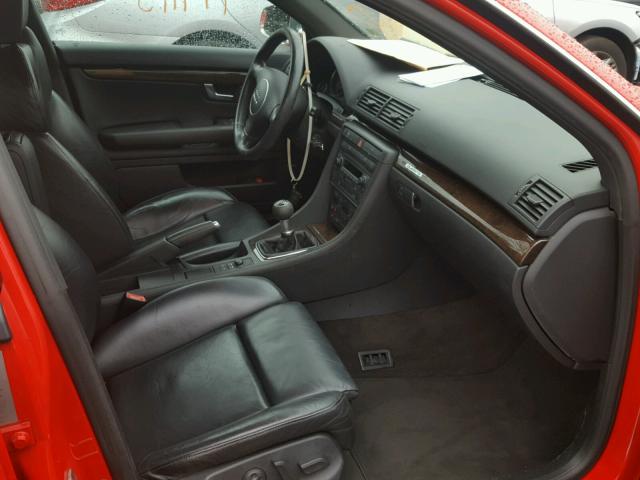 WAUPL68E74A168241 - 2004 AUDI S4 GRAY photo 5