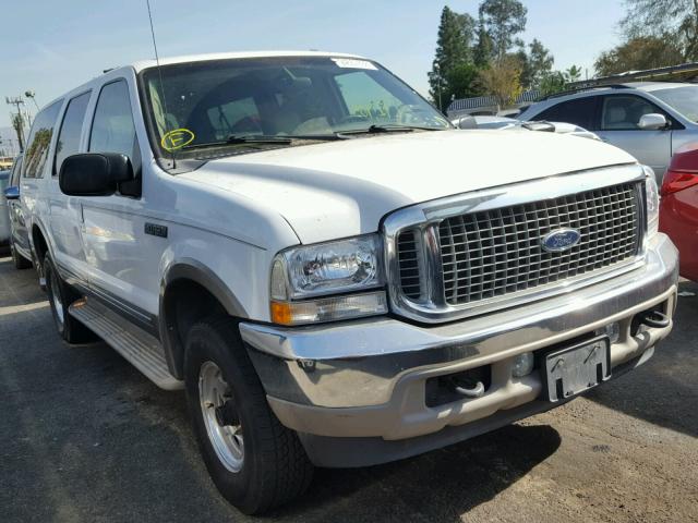 1FMSU43F42EB79973 - 2002 FORD EXCURSION WHITE photo 1