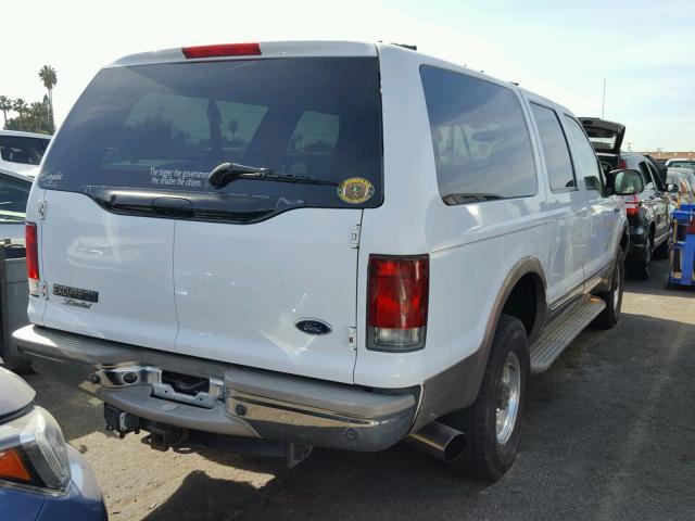 1FMSU43F42EB79973 - 2002 FORD EXCURSION WHITE photo 4