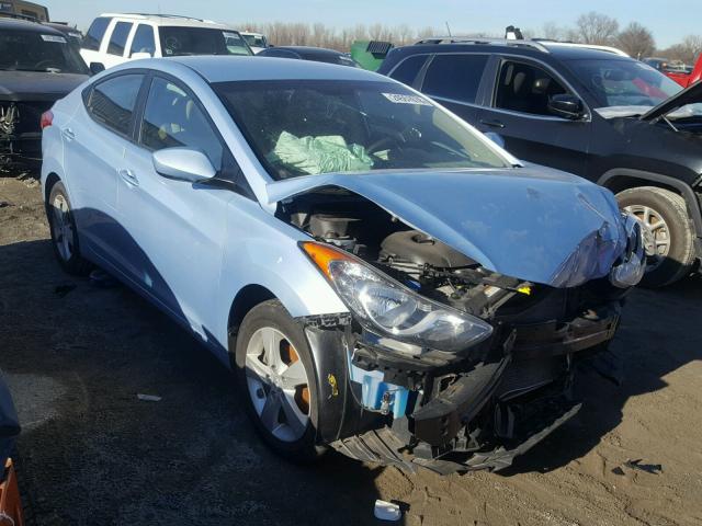 KMHDH4AE0BU124319 - 2011 HYUNDAI ELANTRA GL BLUE photo 1