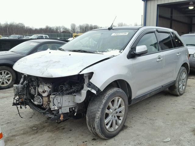 2FMDK4JC8DBA82135 - 2013 FORD EDGE SEL SILVER photo 2