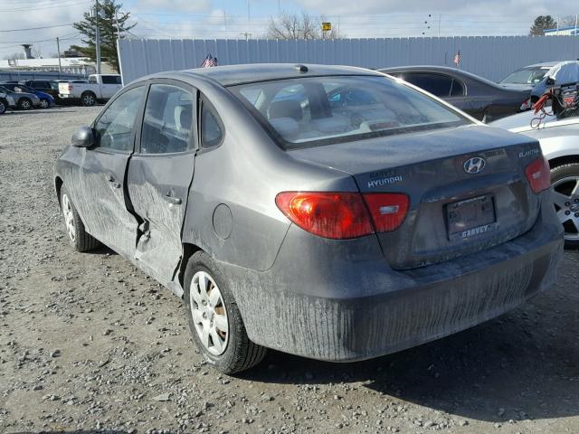 KMHDU46D88U485897 - 2008 HYUNDAI ELANTRA GL GRAY photo 3