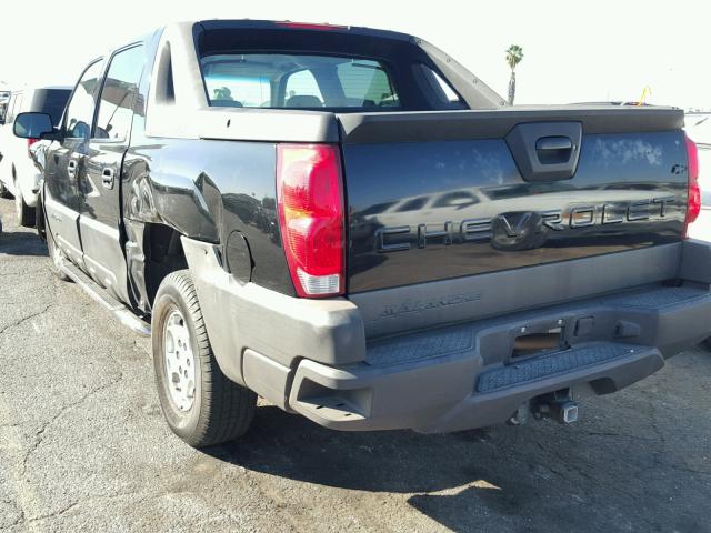 3GNEC12Z76G236381 - 2006 CHEVROLET AVALANCHE BLACK photo 3