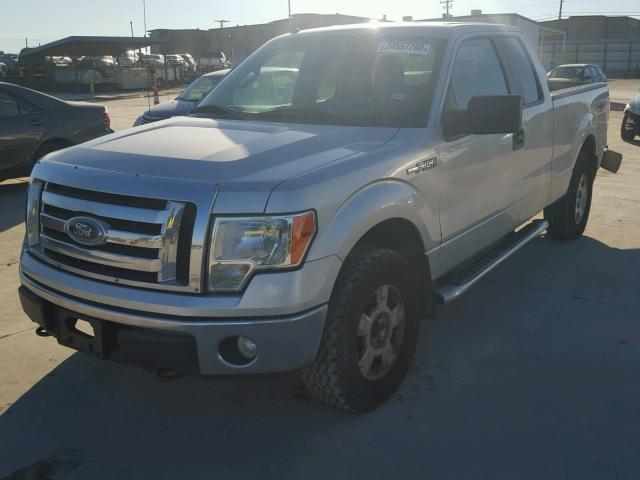 1FTFX1EVXAFB51622 - 2010 FORD F150 SUPER SILVER photo 2