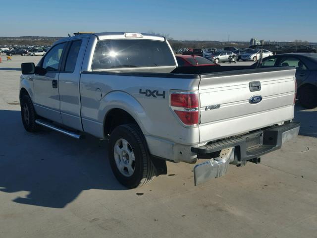 1FTFX1EVXAFB51622 - 2010 FORD F150 SUPER SILVER photo 3